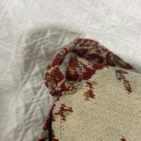 Tapestry boho hippie style hobo purse bag burgundy floral long strap cross body - Picture 10 of 10